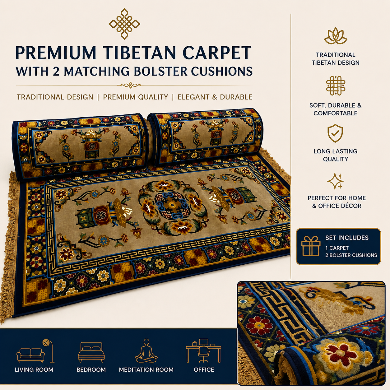 Tibetan Traditional Carpet